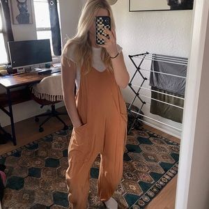 Free People Hotshot Onesie - Burnt Orange